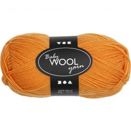 Babygarn, L: 172 M, orange, 50 g/ 1 nystan [HOB-41326]