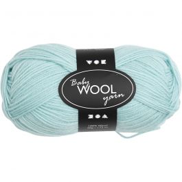 Babygarn, L: 172 M, mintgrön, 50 g/ 1 nystan [HOB-41329]