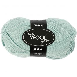 Babygarn, L: 172 M, grön, 50 g/ 1 nystan [HOB-41352]