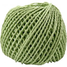 Paperyarn, tjocklek 2,5-3 mm, ljusgrön, 150 g, 40 m/ 1 nystan [HOB-41727]