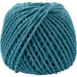 Paperyarn, tjocklek 2,5-3 mm, turkos, 150 g, 40 m/ 1 nystan [HOB-41728]