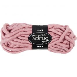 XL Akrylgarn, L: 17 M, stl. manga, rosa, 200 g/ 1 nystan [HOB-42159]