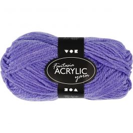 Fantasia Akrylgarn, L: 80 M, lila, 50 g/ 1 nystan [HOB-421705]