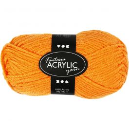 Fantasia Akrylgarn, L: 80 M, neonorange, 50 g/ 1 nystan [HOB-421709]