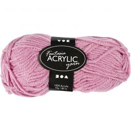 Fantasia Akrylgarn, L: 80 M, rosa, 50 g/ 1 nystan [HOB-421770]