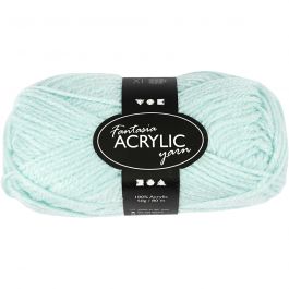 Fantasia Akrylgarn, L: 80 m, mintgrön, 50g/ 1 nystan [HOB-421803]
