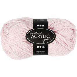 Fantasia Akrylgarn, L: 80 M, ljusröd, 50 g/ 1 nystan [HOB-421805]