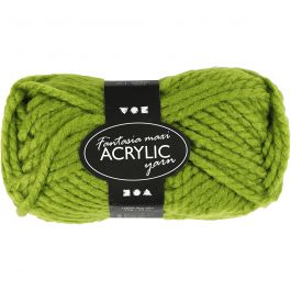 Fantasia Akrylgarn, L: 35 M, Maxi, grön, 50 g/ 1 nystan [HOB-421865]