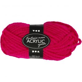 Fantasia Akrylgarn, L: 35 M, Maxi, fuchsia, 50 g/ 1 nystan [HOB-421872]