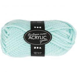 Fantasia Akrylgarn, L: 35 M, Maxi, mintgrön, 50 g/ 1 nystan [HOB-421877]