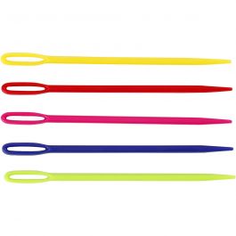 Sticknålar, L: 7 cm, mixade färger, 5 st./ 1 förp. [HOB-422090]
