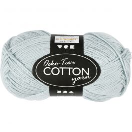 Bomullsgarn, nr. 8/4, L: 170 M, dusty blue, 50 g/ 1 nystan [HOB-431180]