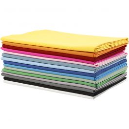 Tyg, B: 145 cm, 140 g, mixade färger, 15x2 m/ 1 förp. [HOB-44095]