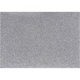 Stryktyg, A5, ark 148x210 mm, glitter, silver, 1 ark [HOB-44327]