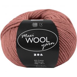Ullgarn, L: 125 M, mörkrosa, 100 g/ 1 nystan [HOB-447405]