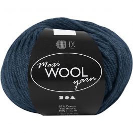 Ullgarn, L: 125 M, blå, 100 g/ 1 nystan [HOB-447410]