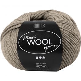 Ullgarn, L: 125 M, grå, 100 g/ 1 nystan [HOB-447417]
