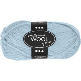 Melbourne ullgarn, L: 92 M, ljusturkos, 50 g/ 1 nystan [HOB-44781]