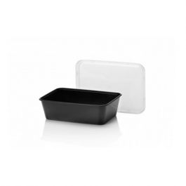 Behållare för mikrovågsugn 175x119x52mm Svart (500 st) [RD-448084]