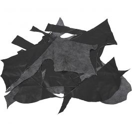 Äkta läder, svart, 2 kg/ 1 förp. [HOB-44916]