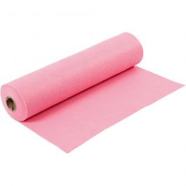 Hobbyfilt, B: 45 cm, tjocklek 1,5 mm, 180-200 g, rosa, 5 m/ 1 rl. [HOB-45010]