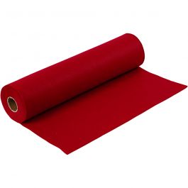 Hobbyfilt, B: 45 cm, tjocklek 1,5 mm, 180-200 g, gml. röd, 5 m/ 1 rl. [HOB-45016]