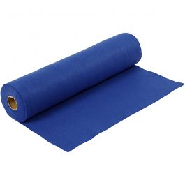 Hobbyfilt, B: 45 cm, tjocklek 1,5 mm, 180-200 g, blå, 5 m/ 1 rl. [HOB-45022]