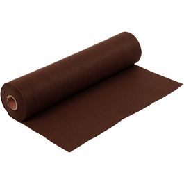 Hobbyfilt, B: 45 cm, tjocklek 1,5 mm, 180-200 g, brun, 5 m/ 1 rl. [HOB-45030]