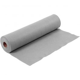 Hobbyfilt, B: 45 cm, tjocklek 1,5 mm, 180-200 g, grå, 5 m/ 1 rl. [HOB-45034]