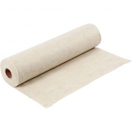 Hobbyfilt, B: 45 cm, tjocklek 1,5 mm, Melerad, 180-200 g, råvit, 5 m/ 1 rl. [HOB-45042]