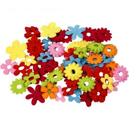 Filtblommor, stl. 35x45 mm, tjocklek 1,2 mm, 135 st./ 1 förp. [HOB-45071]
