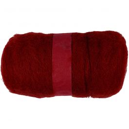 Kardad Ull, varmröd, 100 g/ 1 bunt [HOB-451870]
