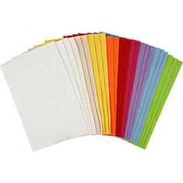 Craft Felt Sheets, sheet 20x30 cm, thickness 1.5 mm, asstd colours, sheet, 24mixed sheets, 180-200 g/m2 [HOB45295]