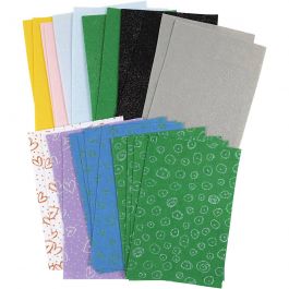 Hobbyfilt, ark 21x30 cm, tjocklek 1 mm, Innehållet kan variera , mixade färger, 24 ark/ 1 förp. [HOB-45394]