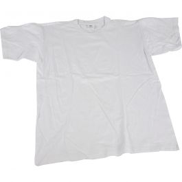 T-shirts, B: 32 cm, stl. 3-4 år, rund hals, 145 g, vit, 1 st. [HOB-47202]