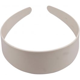 Diadem, B: 40 mm, vit, 1 st. [HOB-474160]