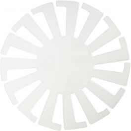 Fläta enkelt schablon, H: 8 cm, Dia. 14 cm, transparent, 10 st./ 1 förp. [HOB-47450]