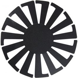 Fläta enkelt schablon, H: 8 cm, Dia. 14 cm, svart, 10 st./ 1 förp. [HOB-47451]