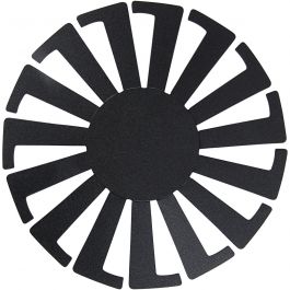 Fläta enkelt schablon, H: 6 cm, Dia. 8 cm, svart, 10 st./ 1 förp. [HOB-47453]