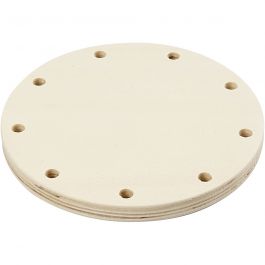 Botten till korgflätning, Dia. 12 cm, tjocklek 10 mm, 1 st. [HOB-47454]