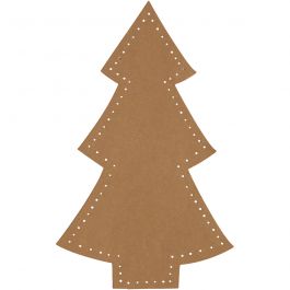 Julgran, H: 18 cm, B: 11 cm, 350 g, natur, 4 st./ 1 förp. [HOB-498770]