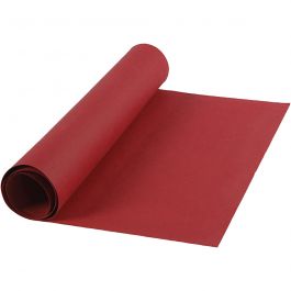 Läderpapper, B: 50 cm, enfärgad, 350 g, röd, 1 m/ 1 rl. [HOB-498946]