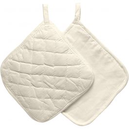 Grytlappar, stl. 20x20 cm, 115 g, ljusnatur, 4 st./ 1 förp. [HOB-499111]