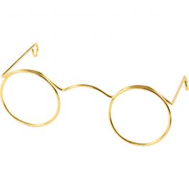 Glasögon, B: 60 mm, Hålstl. 21 mm, guld, 10 st./ 1 förp. [HOB-500311]