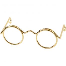 Glasögon, B: 35 mm, Hålstl. 13 mm, guld, 10 st./ 1 förp. [HOB-500331]