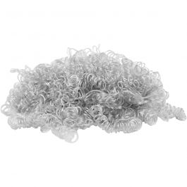 Krulligt dockhår, ljusgrå, 15 g/ 1 förp. [HOB-50054]