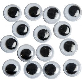 Rörliga Ögon, ej självhäftande, Dia. 8 mm, 1000 st./ 1 förp. [HOB-501081]