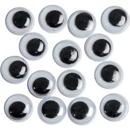 Rörliga Ögon, ej självhäftande, Dia. 8 mm, 40 st./ 1 förp. [HOB-501082]