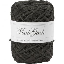 Naturhampa, tjocklek 1-2 mm, svart, 30 m/ 1 rl. [HOB-503243]