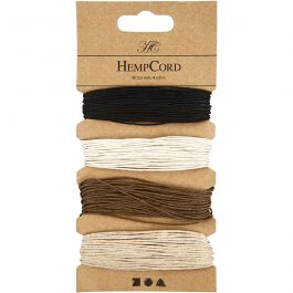 Natursnöre, tjocklek 0,5 mm, brun harmoni, 4x9 m/ 1 förp. [HOB-50339]